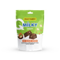 SNAQ FABRIQ Молочный шоколад с шоколадно-ореховой пастой, вафлей и фундуком (130гр)